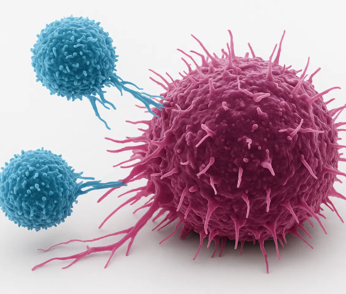 Visualization of dual-target CAR T-cell therapy for mantle cell lymphoma treatment using modified T-cells