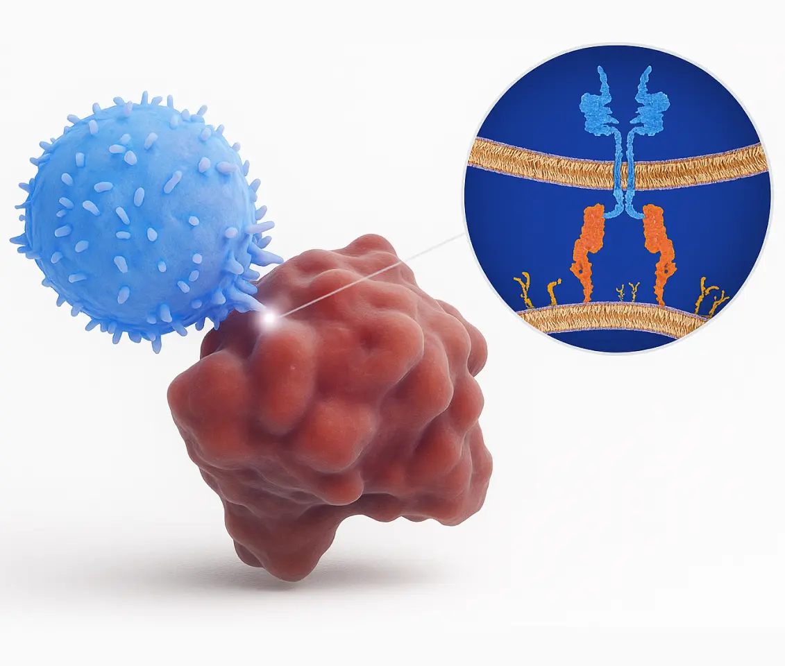 Immune cells activated for T-cell therapy showing personalized CAR T-cell treatment to fight cancer